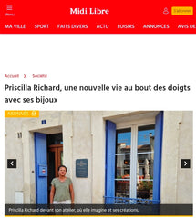 Atelier Moja Bijoux dans le Midi Libre – bijouterie artisanale à Pérols