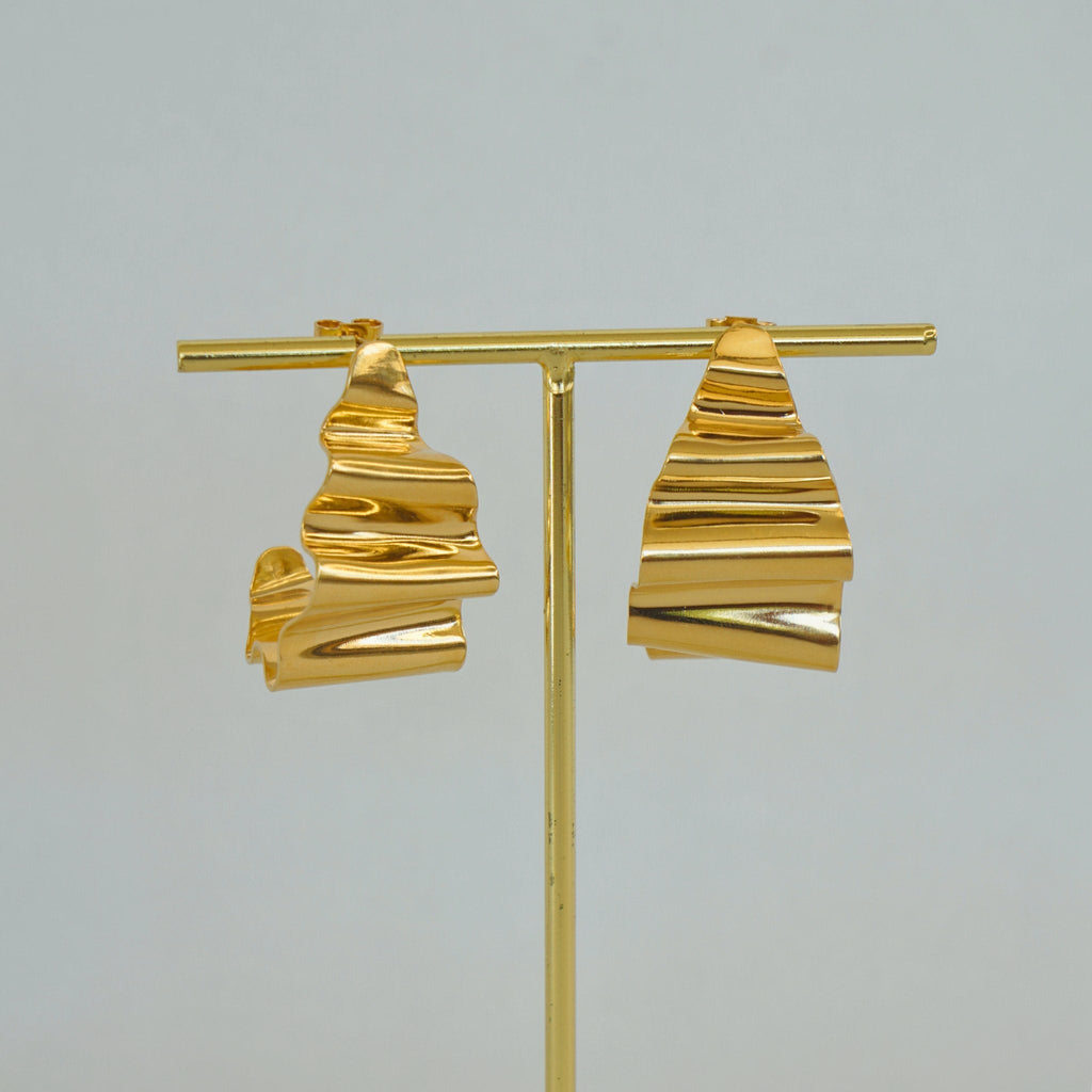 Créoles Maluja en vermeil par Atelier Moja Bijoux, fait main, bijou éco-responsable, alliant tradition et élégance