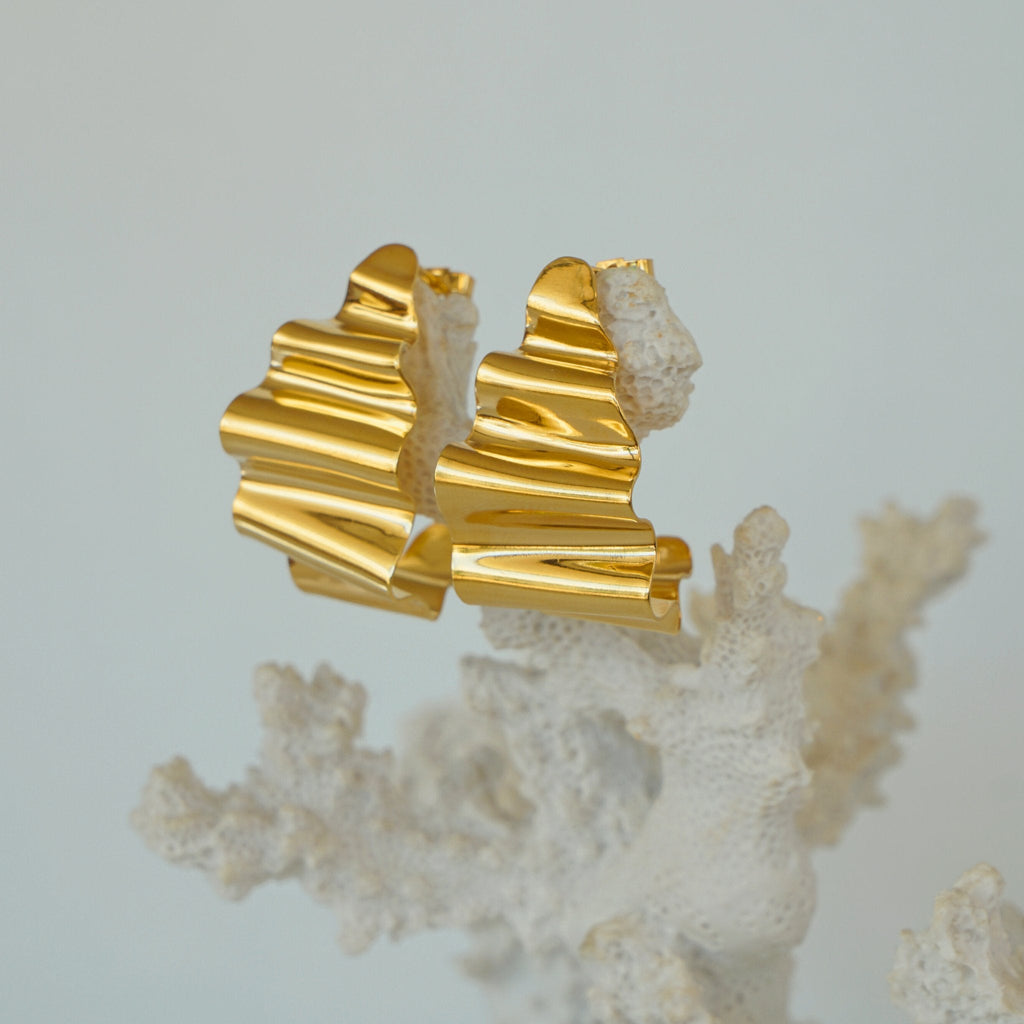 Créoles Maluja en vermeil par Atelier Moja Bijoux, fait main, bijou éco-responsable, alliant tradition et élégance